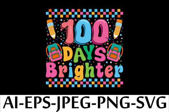 100 Days Brighter Back to School T Shirt: A Versatile Design for Creative and Practical Use