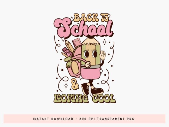 Back to School and Looking Cool PNG: A Versatile Design for Creativity and Commerce