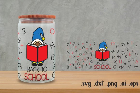 Back to School Glass Can Wrap 16Oz: A Versatile Design for Creative Projects