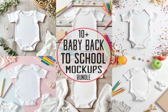Boost Your Brand With Baby Back To School Mockups Bundle