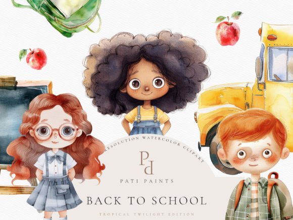 Cute Back to School Clipart Bundle: A Creative Must-Have for Designers
