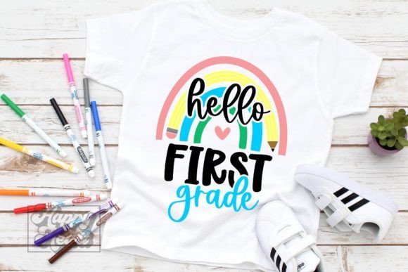 Hello 1st Grade One SVG - Back to School