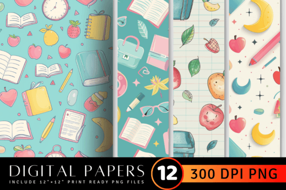 Pastel Back to School Digital Paper: A Creative and Practical Solution for Modern Workflows